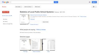 
                            7. Statistics of Local Public School Systems: finances. 1967-1970 - Hart System Clars Login