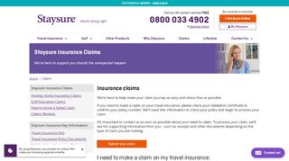 
Staysure Insurance Claims | Staysure Travel Insurance Claims  

