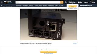 
                            5. StealthStream (AZSS1) - Wireless Streaming Setup - Amazon.com - Stealthstreams Sign Up