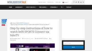 
Step-by-step instructions of how to watch beIN SPORTS ...  
