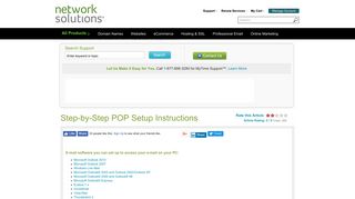 
                            8. Step-by-step POP Setup Instructions - Network Solutions