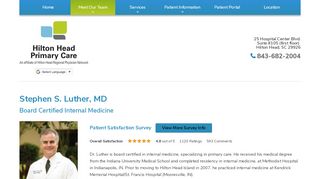 
                            2. Stephen S. Luther, MD | Hilton Head Primary Care - Dr Luther Patient Portal