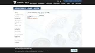 
                            4. Sterling Employee Portal - Sterling Engineering - Sterling Payroll Portal