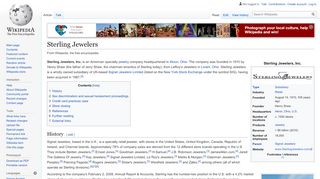 
                            7. Sterling Jewelers - Wikipedia - Belden Jewelers Credit Card Portal