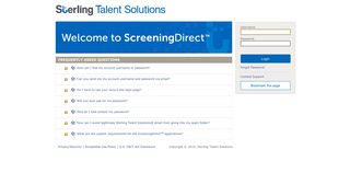 Sterling Talent Solutions - Customer Login - Swift Sterling Portal