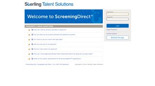 Sterling Talent Solutions - Customer Login