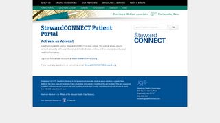 
                            1. StewardCONNECT Patient Portal | Hawthorn Medical Associates - Steward Patient Portal