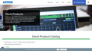 
                            5. Stock Products - Response - Interactive Trader Sign Up