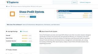 
Stone Profit System Reviews and Pricing - 2020 - Capterra  
