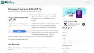 
Stonewood Insurance Bill Pay Online, Login, Customer ...  
