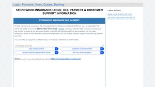 
Stonewood Insurance Login, Bill Payment & Customer ...  
