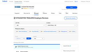 
                            5. STOUGHTON TRAILERS Employee Reviews in ... - Indeed - Stoughton Trailers Kronos Login