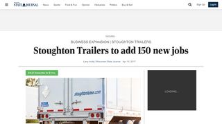 
                            7. Stoughton Trailers to add 150 new jobs | Madison Wisconsin ... - Stoughton Trailers Kronos Login