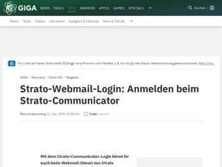 
                            3. Strato-Webmail-Login: Anmelden beim Strato …