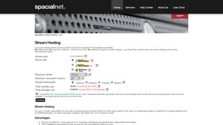 
Stream Hosting - SpacialNet.com - Create Perfect Streaming.  
