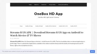 
                            6. Streams R US APK - OneBox HD App - Streams R Us Portal