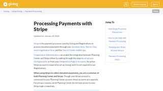 
                            7. Stripe (Payment Processing) – Giving - Https Dashboard Stripe Com Portal