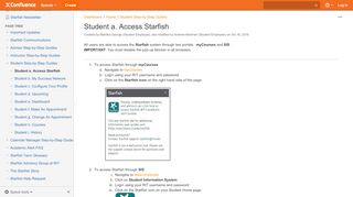 
                            1. Student a. Access Starfish - Confluence Mobile - RIT Wiki - Mycourses Rit Edu Portal