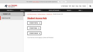 Student Access Hub, Sydney Campus, La Trobe University - La Trobe Student Portal
