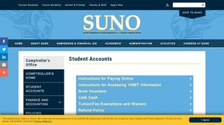 
                            7. Student Accounts | Southern University at New ... - SUNO.edu - Suno Banner Portal