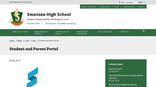 
                            2. Student and Parent Portal - Swansea High School - Shs Student Portal