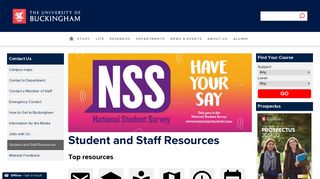
                            8. Student and Staff Resources | University of Buckingham - University Of Buckingham Portal