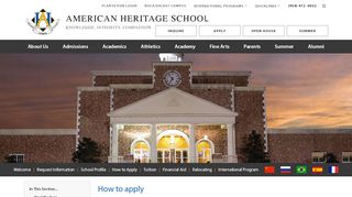 
                            8. Student Application | Plantation FL - American Heritage School - Ahschool Plantation Portal