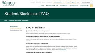 
                            6. Student Blackboard FAQ | New Jersey City University - Njcu Blackboard Portal