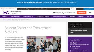 
                            2. Student Career and Employment Services | Montgomery ... - Montgomery College Ejobs Portal