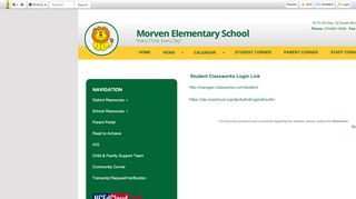 
Student Classworks Login Link • Page - Morven Elementary ...

