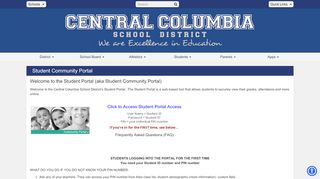 
                            1. Student Community Portal - Central Columbia School District - Central Columbia Sapphire Community Portal