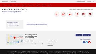 
                            5. Student Connect / Student Connect Log-In - Churchill Education Portal
