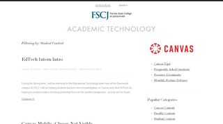 
                            4. Student Content - Academic Technology - Florida State ... - Fscj Blackboard Student Portal