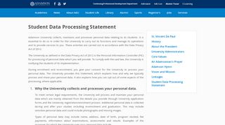
                            2. Student Data Processing Statement - Adamson University - Adamson Parent Portal