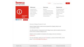 
Student Email Account (webmail) - Seneca College  
