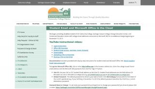
                            7. Student Email and Microsoft Office in the Cloud - Santa Ana College Portal