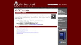
                            3. Student Email at WTAMU - Student Technology Support Portal - Wt Net Email Login