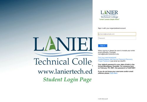 
                            8. Student Email - Lanier Technical College - Etch Webmail Login