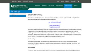 
                            2. Student Email - Moraine Valley Community College - Moraine Valley Email Portal
