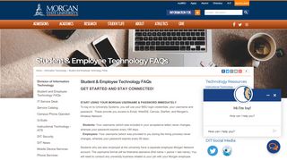 
                            6. Student & Employee Technology FAQs - Morgan State ... - Morgan State University Student Portal