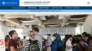 
                            6. Student Employment Services | Homewood Student Affairs - Https Portal Johnshopkins Edu W2