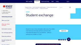 
                            5. Student exchange - RMIT University - Rmit Mobi Portal