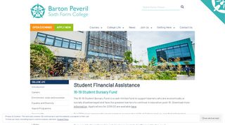 
                            7. Student Finance | Barton Peveril College - Barton Peveril Student Portal