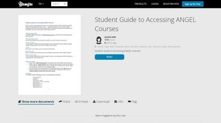 
                            6. Student Guide to Accessing ANGEL Courses - Yumpu