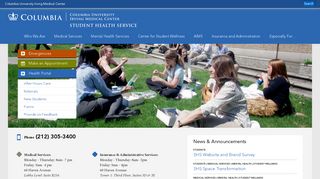 Student Health Service - Columbia University Irving Medical Center - Cumc Student Health Portal