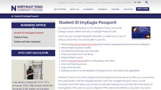 
Student ID (myEagle Passport) | Northeast Texas Community College
