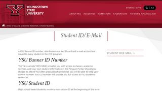 
                            3. Student ID/E-Mail | YSU - Ysu Email Portal