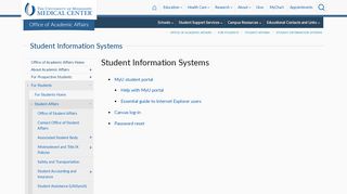 
                            4. Student Information Systems - University of Mississippi Medical Center - Umc Student Portal
