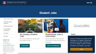 
                            1. Student Jobs | American University, Washington, DC - Au Job Portal