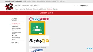 
                            6. Student Links - Medford Area Public School District - Flexi School Portal